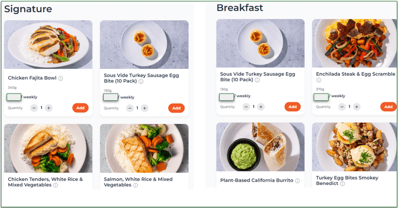  Trifecta's Signature and Breakfast menus