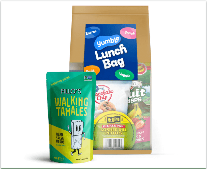 Most Yumble lunches follow the same formula