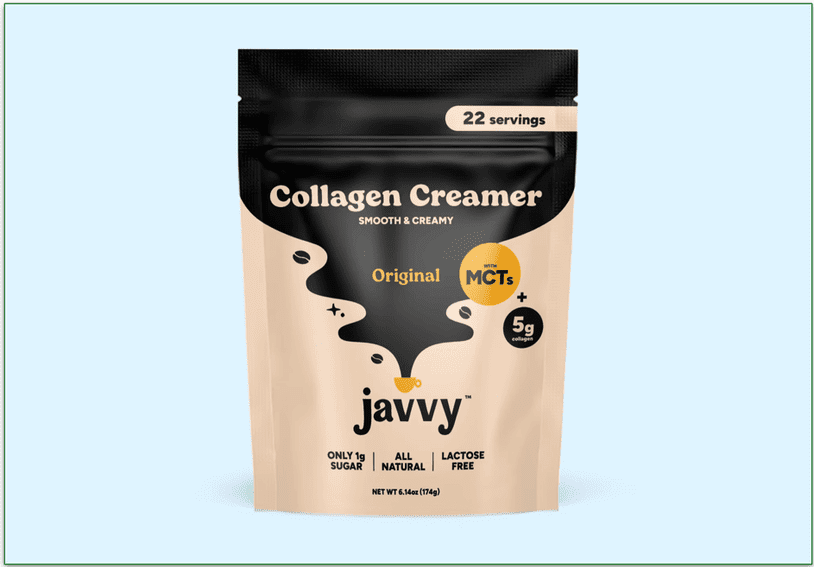 Packet of Javvy's Collagen Creamer
