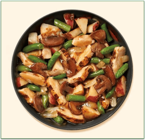 a screenshot of nutrisystem's Bourbon-Style Chicken