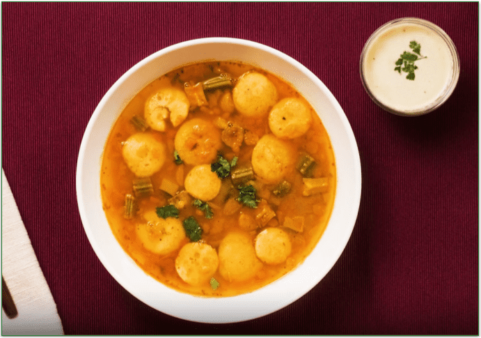 Image with the Sambar Idly recipe, after being prepared