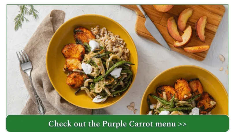 Purple Carrot's Smoky Peach & Farro Bowls