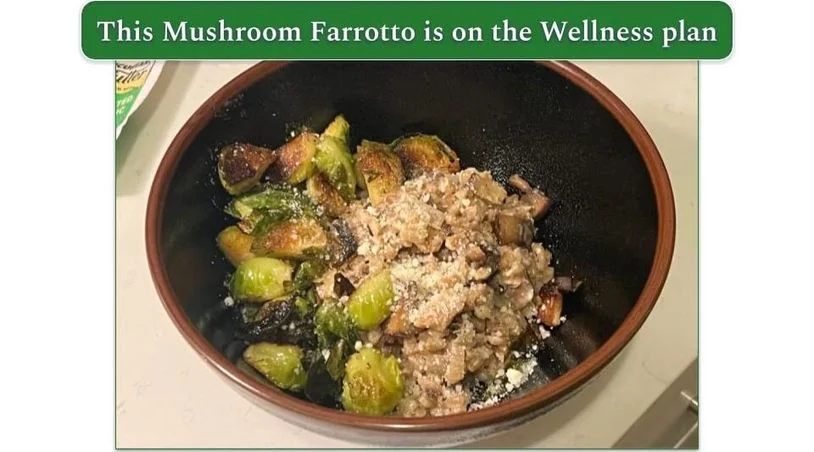 Image with Blue Apron's Mushroom Farrotto in a bowl