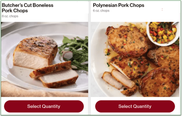 Butcher's Cut Boneless and Polynesian Pork Chops by Omaha Steaks