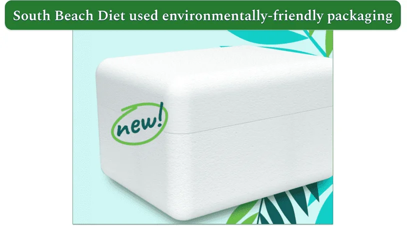 south beach diet, environmentally-friendly packaging