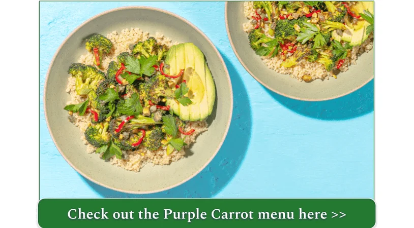Purple Carrot's Roasted Broccoli Quinoa Bowls