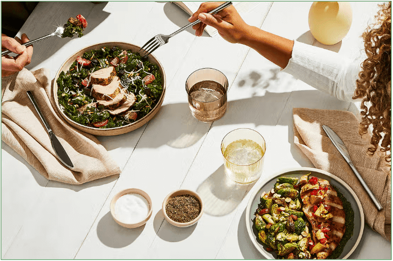  2 healthy Green Chef meals