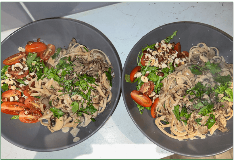 Mushroom Truffle Linguini by Green Chef