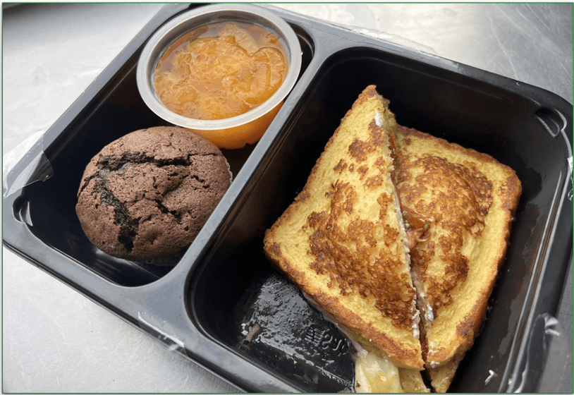 The Kelly from Diet-to-Go in a microwaveable tray