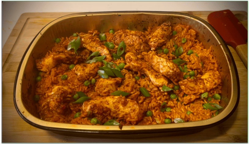 Dinnerly’s Chicken Tikka Masala in an oven tray