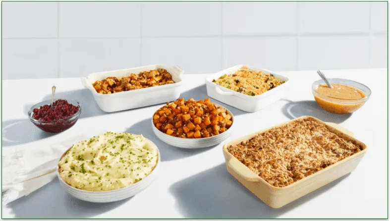 Green Chef Thanksgiving Sides bundle