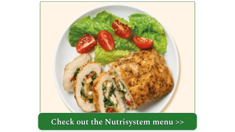 Nutrisystem's Artichoke And Spinach Stuffed Chicken Breast