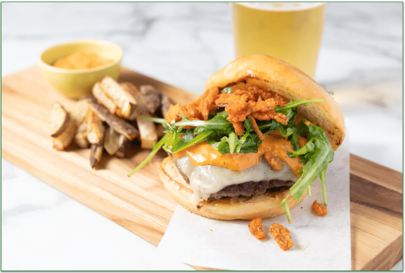 Home Chef's Red Pepper Beef Burger