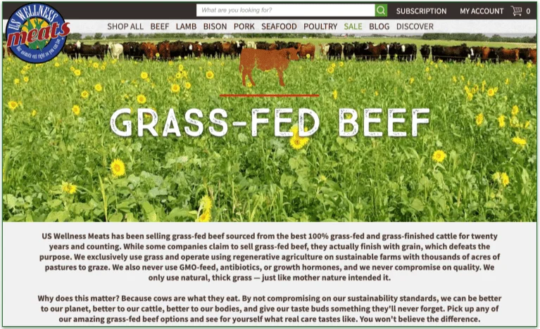 grassland beef, grass-fed beef commitment