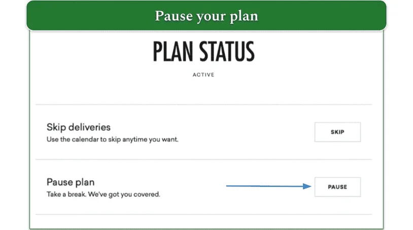 Step 2 - Pause Plan