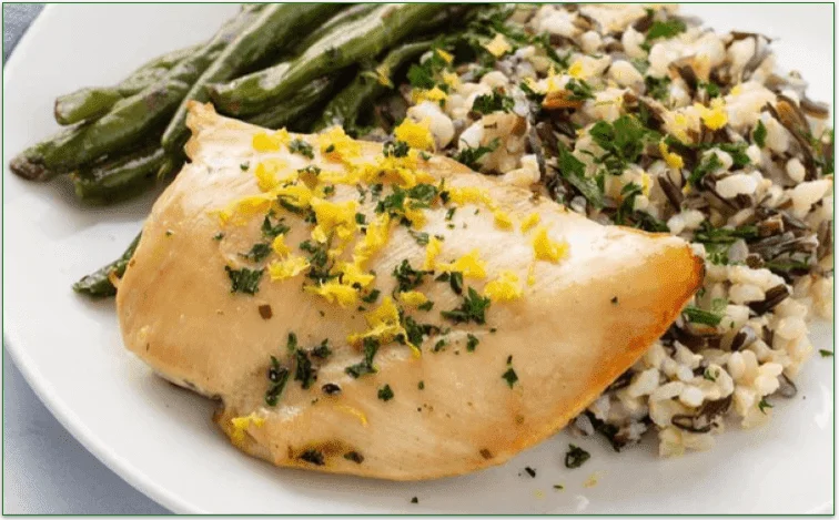 ModifyHealth's Herb Chicken with Wild Rice & Green Beans