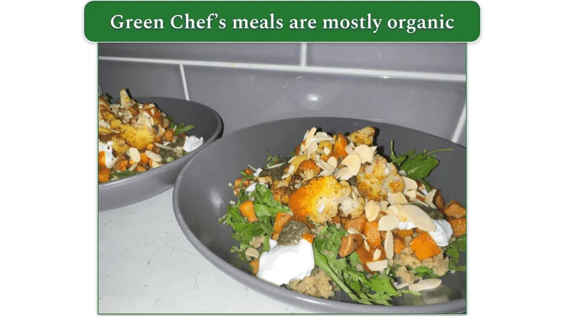 Green Chef’s Harissa and Zhoug Cauliflower