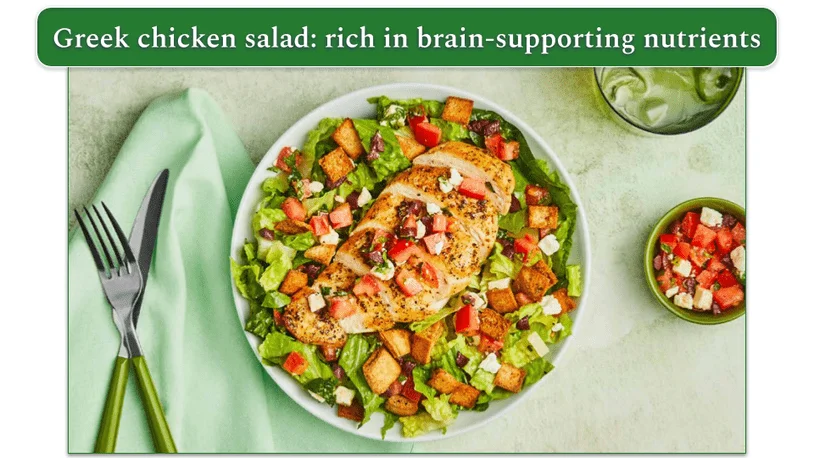 Green Chef's Greek Chicken Salad dish