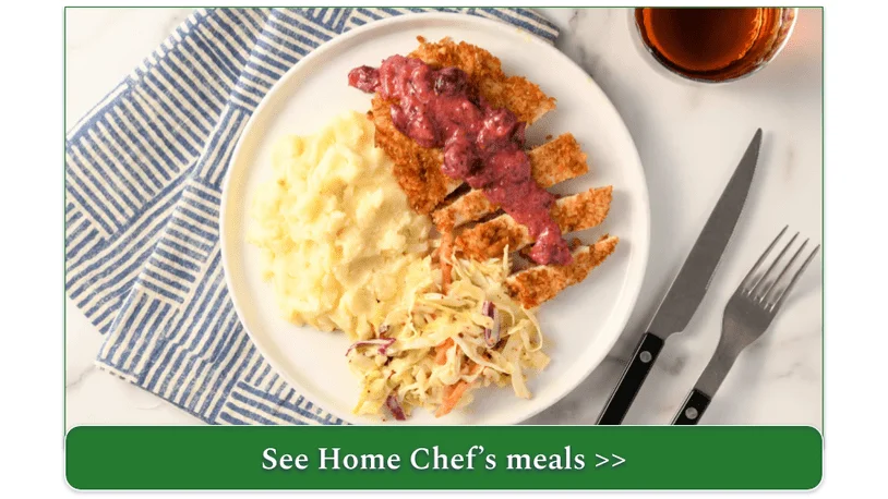  Home Chef's Chicken Schnitzel with Cranberry Mostarda