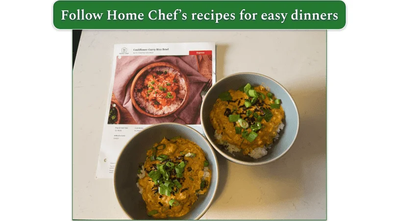 Home Chef’s Cauliflower Curry Rice Bowl