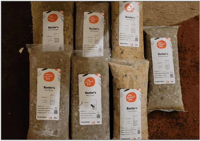 Image of Farmer's Dog food packages out of the box