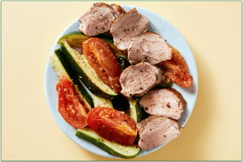 Dinnerly's  Low-Cal Tuscan Pork Chop dish