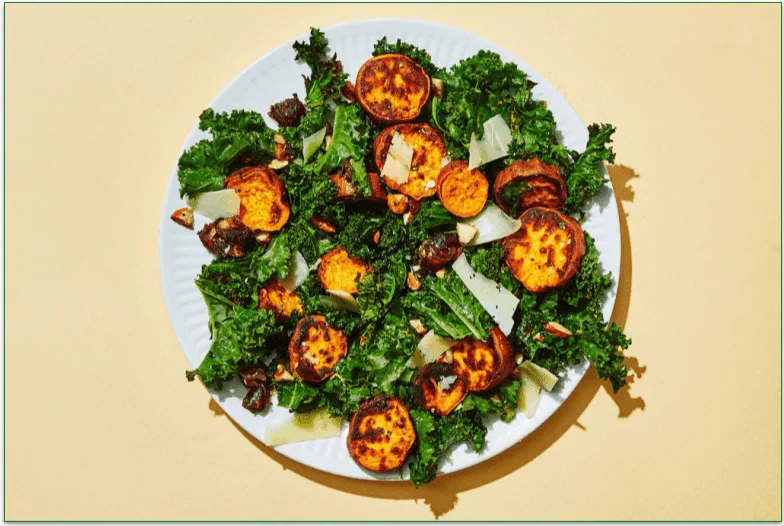 Sweet Potato and Kale Salad from Dinnerly
