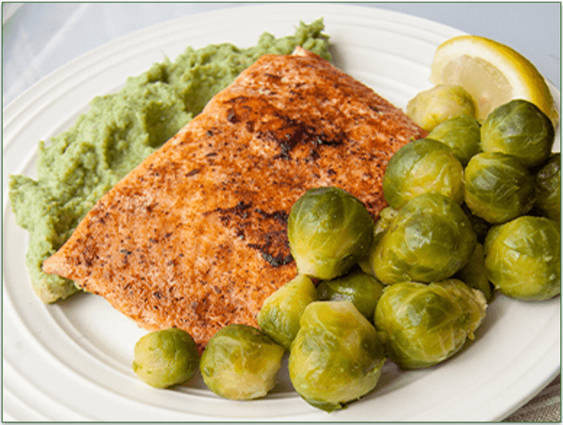 Diet-to-Go's Blackened Salmon dish