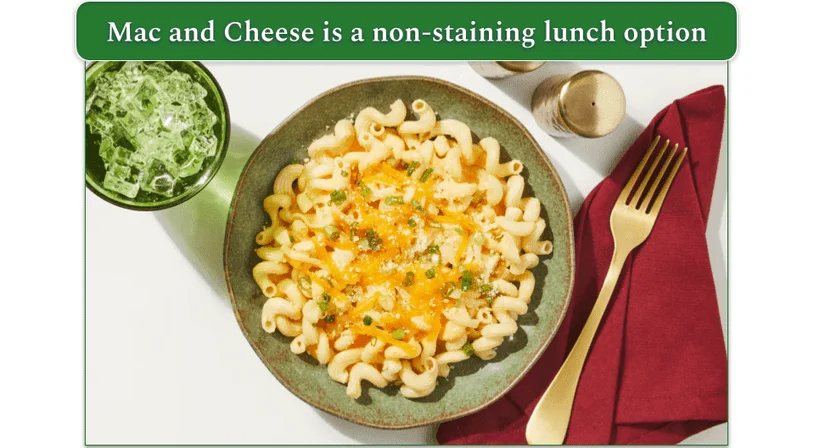 A bowl of macaroni and cheese