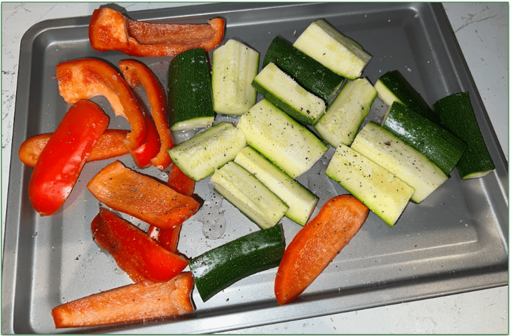 Pre-prepped Green Chef produce