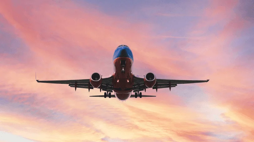 Featured image of a commercial jet taking off