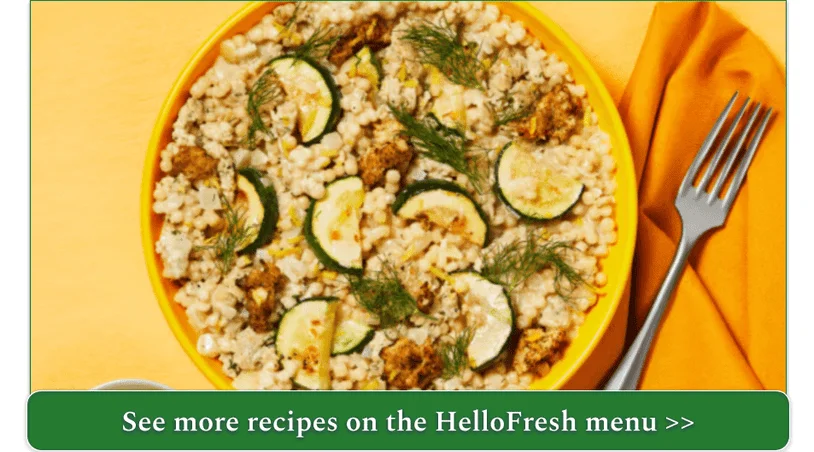 HelloFresh's Lemon-Dill Chicken Sausage Couscous