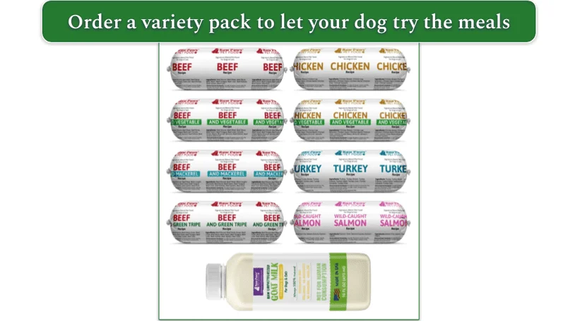 A RawPaws one-time only variety pack