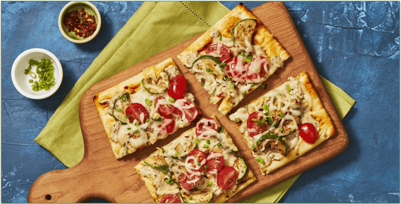 HelloFresh's Tomato Zucchini Flatbread