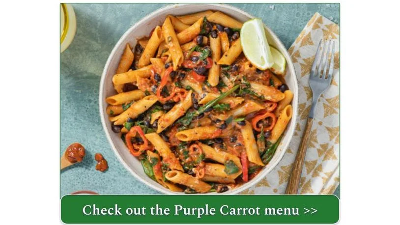 Purple Carrot's One-Pot Black Bean Enchilada Pasta with Sweet Peppers & Lime