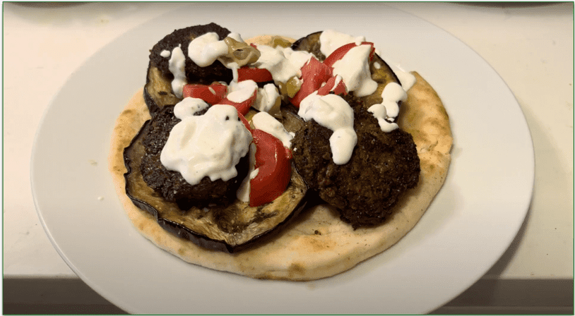 Dinnerly’s Eggplant Sabiche Sandwich