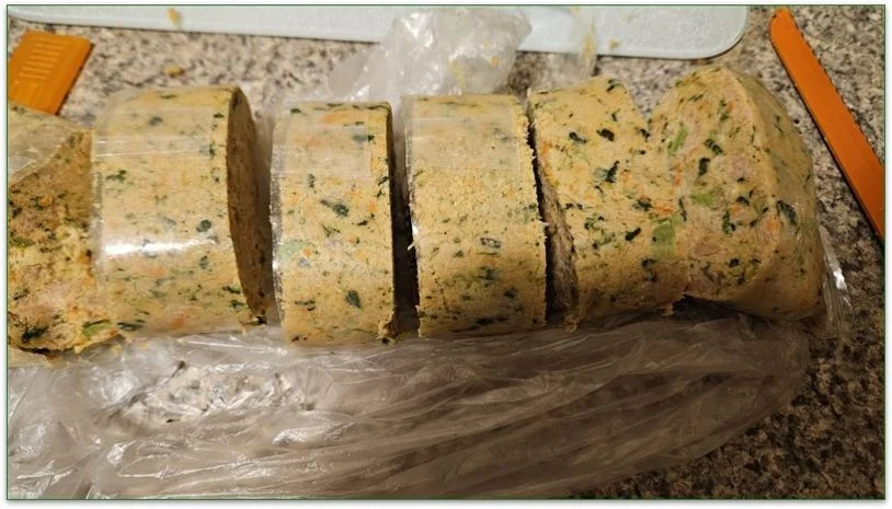 Photo of a sliced pack of The Farmer's Dog recipe