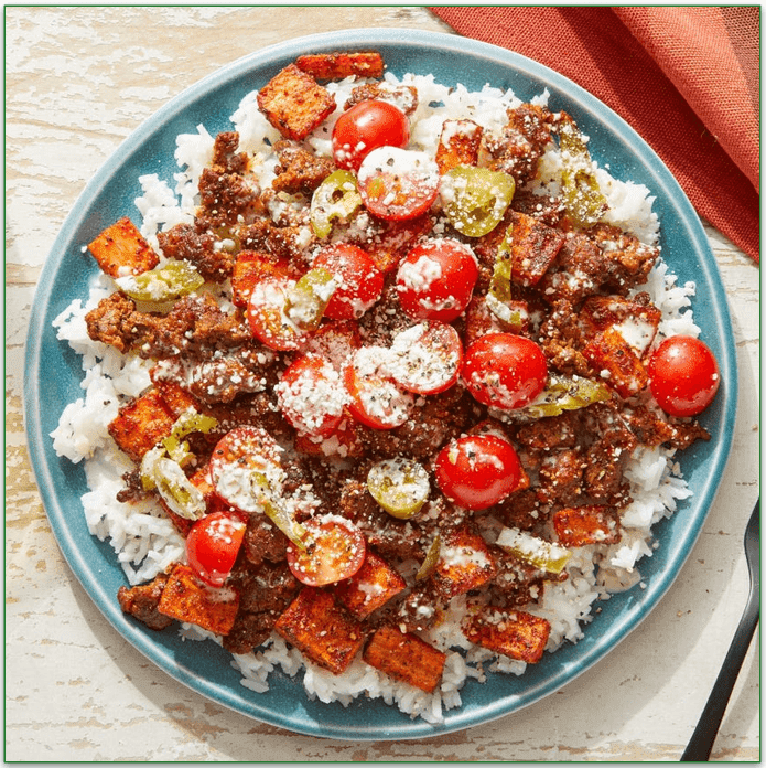Blue Apron's Mexican-Style Beef & Rice Bowls