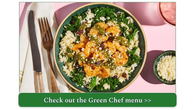 Green Chef's Mediterranean Shrimp Bowls