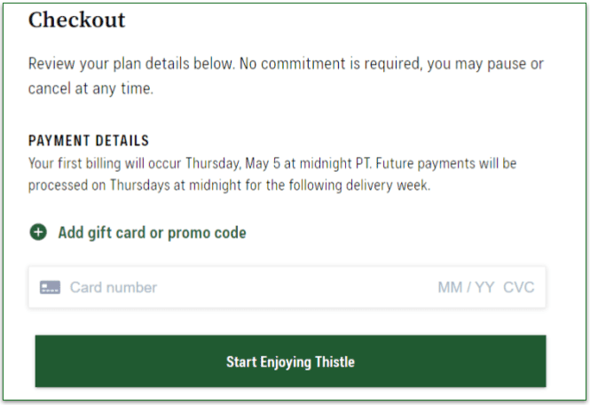 Select your delivery preferences