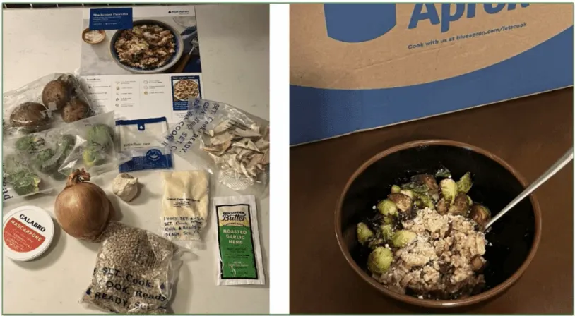 Our reviewer enjoyed cooking with Blue Apron
