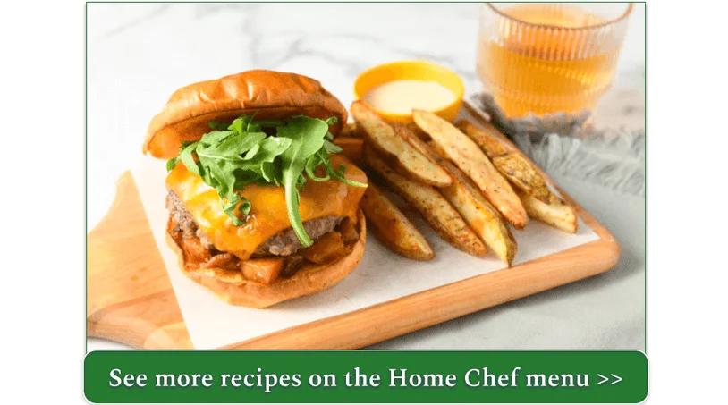 Cheddar and Apple Beef Burger from Home Chef