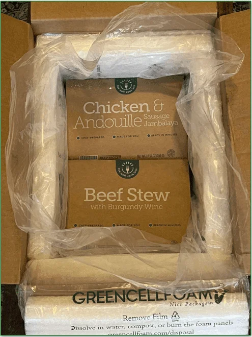 Open BistroMD box with 2 meals