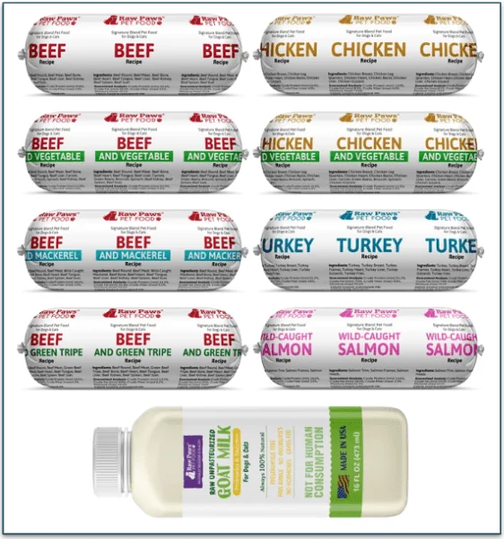 Raw Paws Pet Food's Intro Variety Free Ship Pack