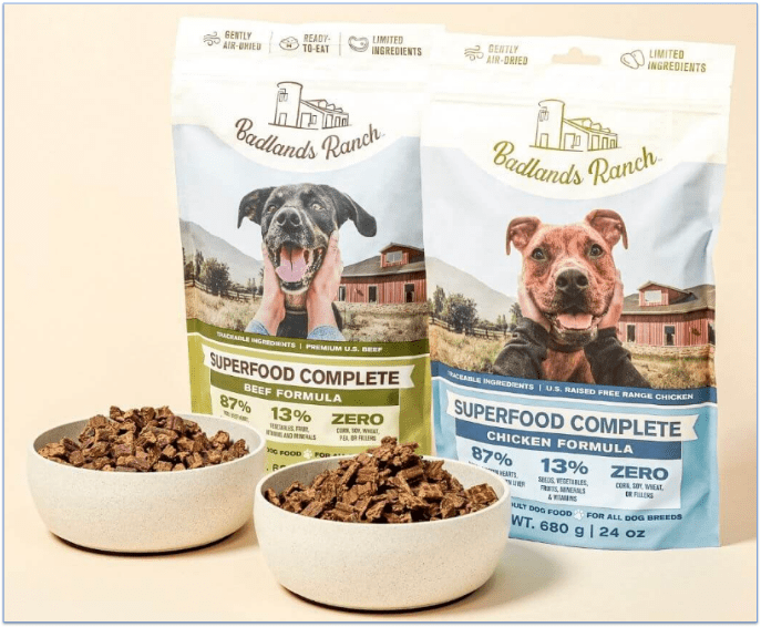 Image of Badlands Ranch's dog food recipe