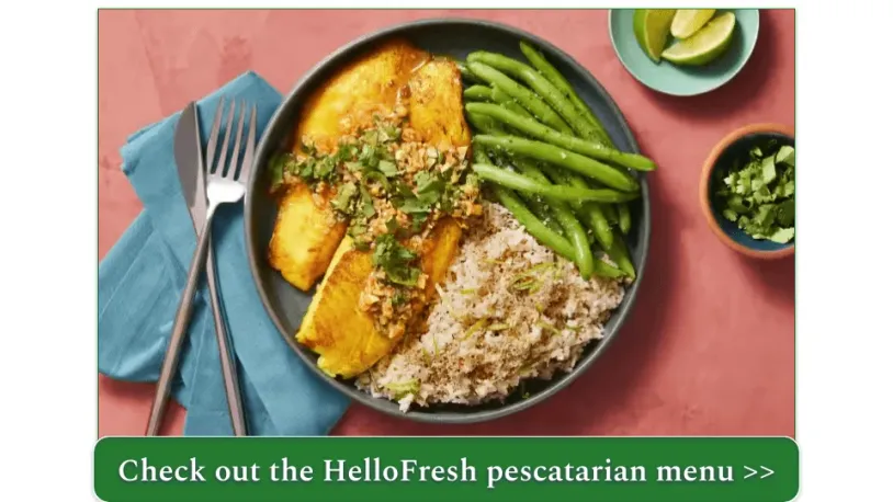 A plate of ginger-turmeric tilapia with coconut rice and green beans.