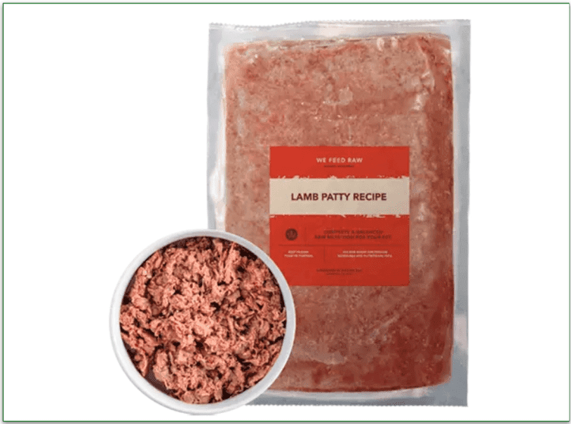 We Feed Raw's Lamb Patty Recipe