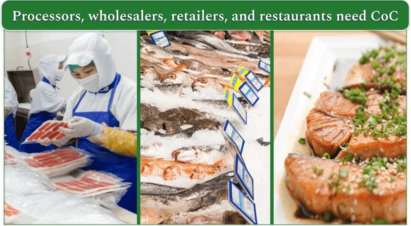 Businesses that need to go through the MSC CoC system