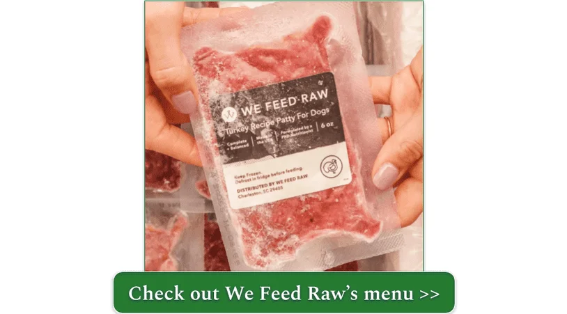 We Feed Raw frozen patty (turkey) in packaging