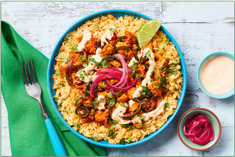 Image of HelloFresh's Yucatan Citrus Turkey Bowls dish
